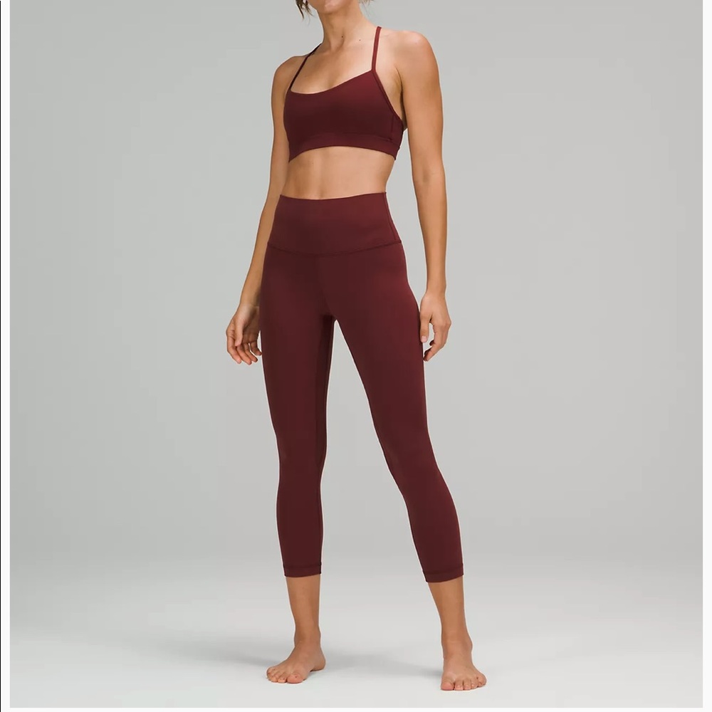LULULEMON Align Crop Legging 23” Size 2 Merlot